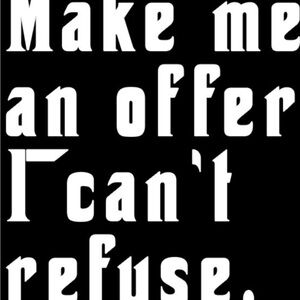 Make Me an Offer Typography Art Print